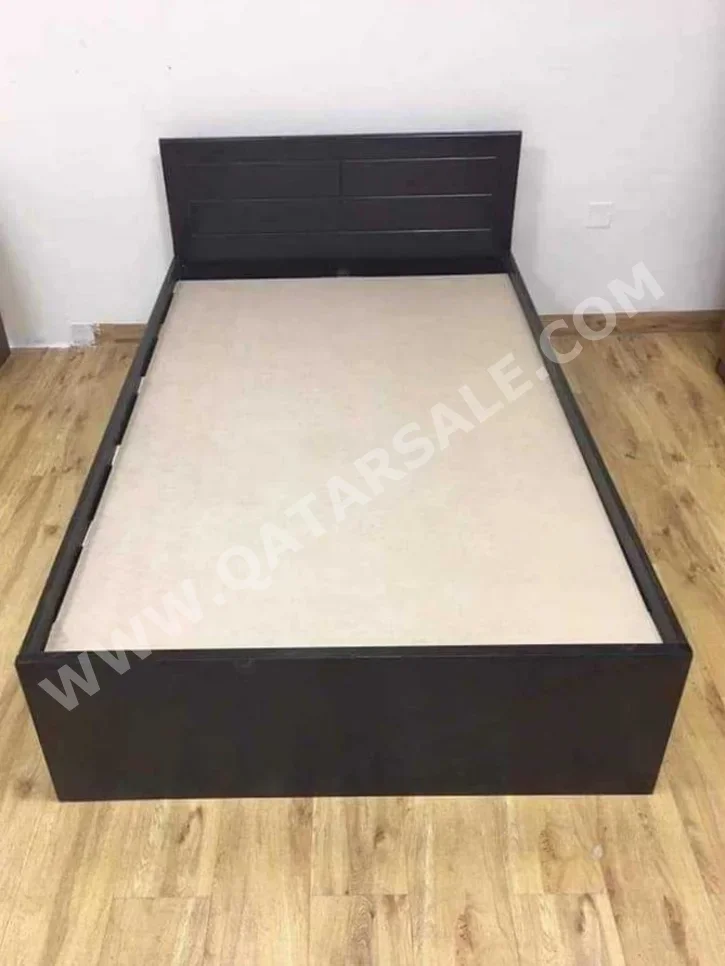 Beds - Single  - Brown  - Mattress Included