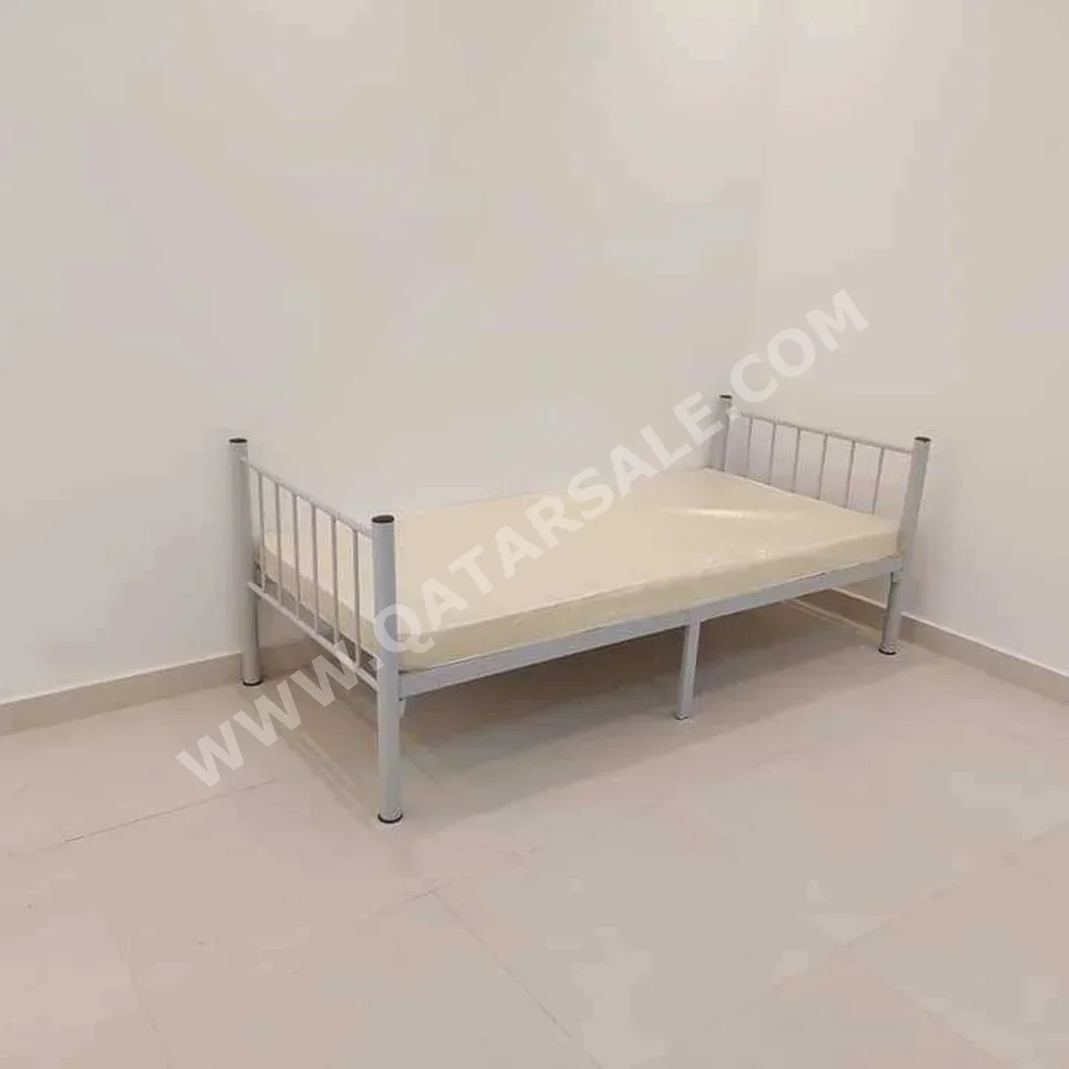 Beds - Single  - Gray  - Mattress Included