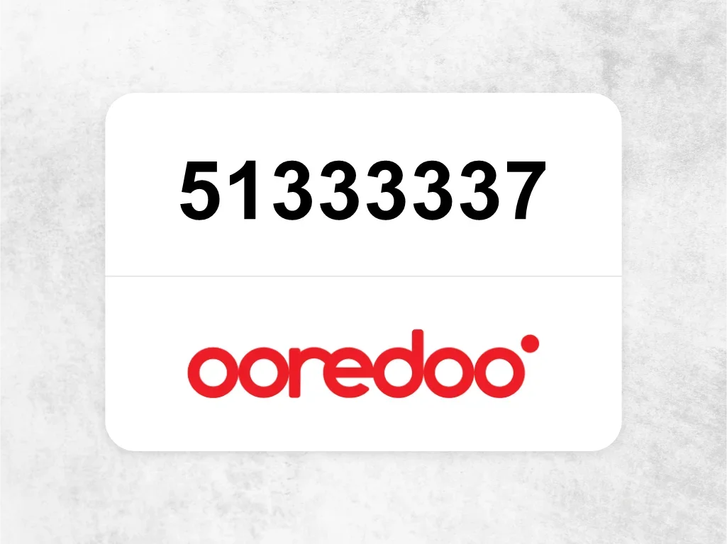 Ooredoo Mobile Phone  51333337