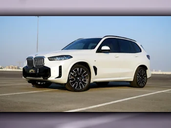 BMW  X-Series  X5  2024  Automatic  600 Km  6 Cylinder  Four Wheel Drive (4WD)  SUV  White  With Warranty