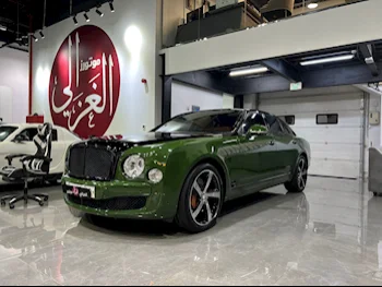  Bentley  Mulsanne  2011  Automatic  35,000 Km  8 Cylinder  All Wheel Drive (AWD)  Sedan  Green  With Warranty