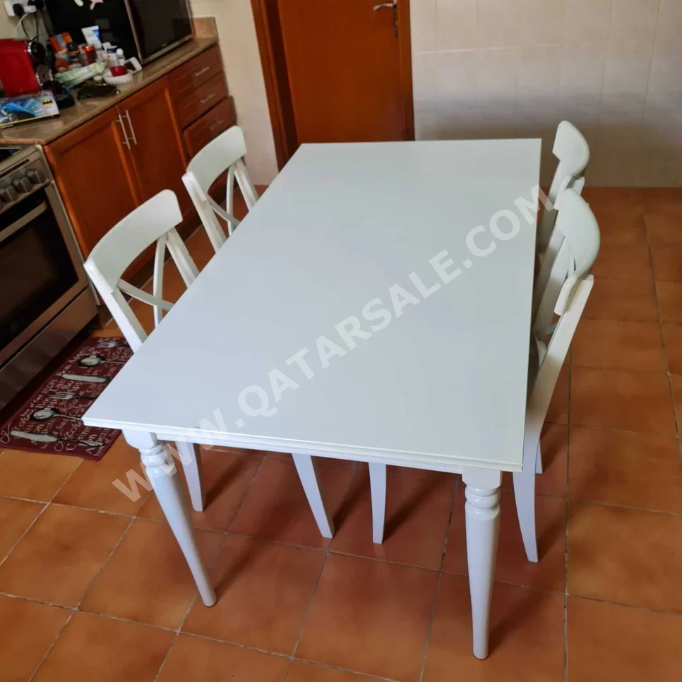 Dining Table with Chairs  - IKEA  - White  - 8 Seats