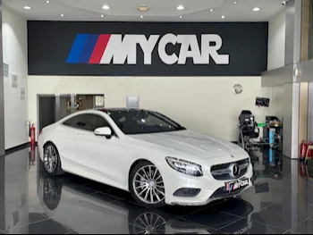 Mercedes-Benz  S-Class  500 AMG  2016  Automatic  90٬000 Km  8 Cylinder  Rear Wheel Drive (RWD)  Coupe / Sport  White