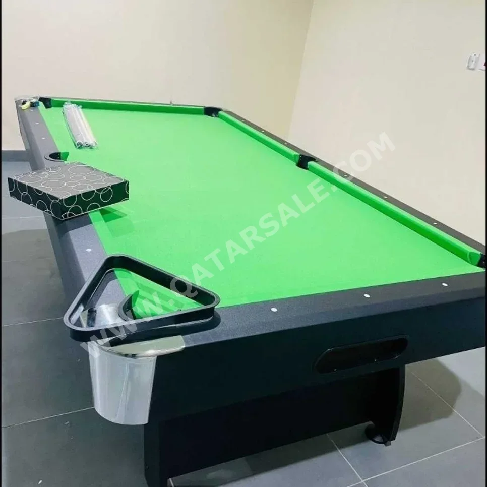 Black and Green  Billiard Table