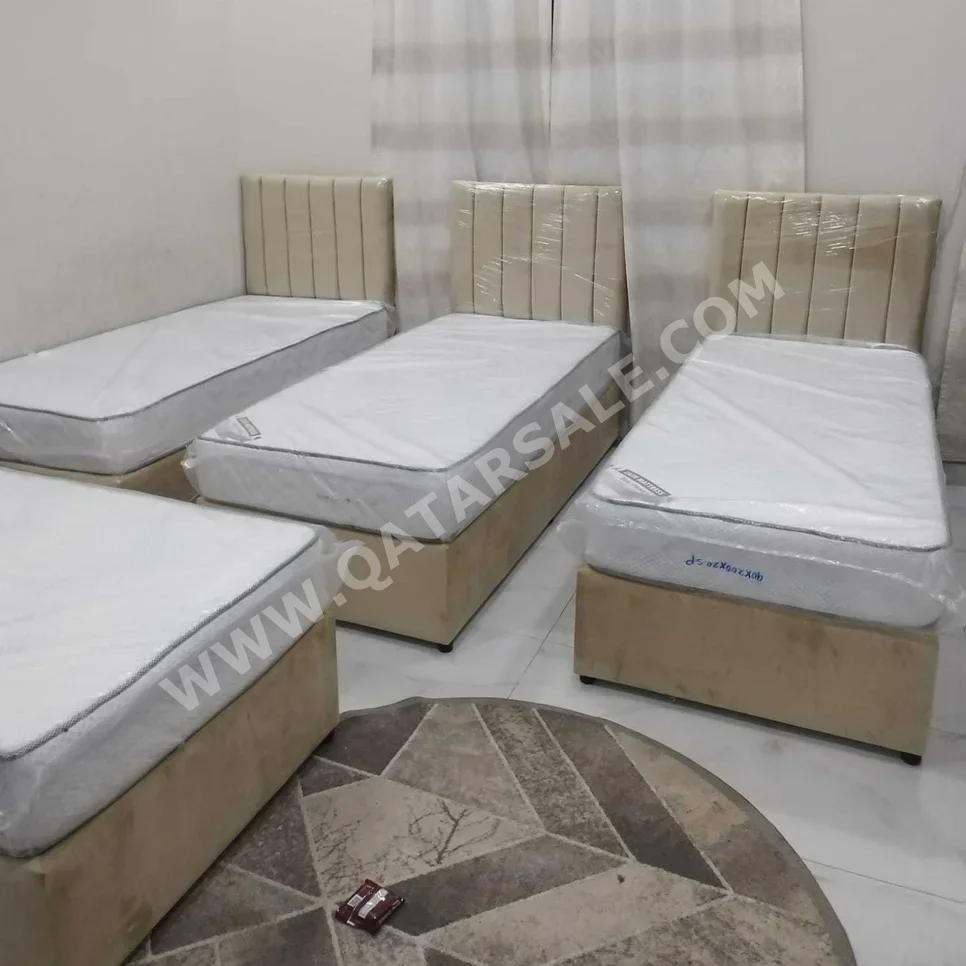 Beds - Single  - Yellow  - Mattress Included