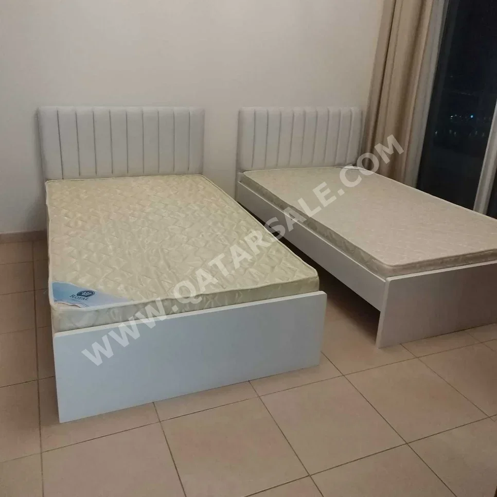 Beds - Single  - White  - Mattress Included