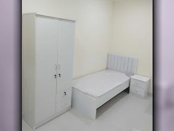 Beds - Single  - White  - Mattress Included  - With Bedside Table