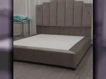 Beds - King  - Gray  - Mattress Included