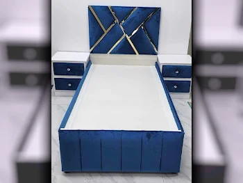 Beds - Single  - Green  - Mattress Included  - With Bedside Table