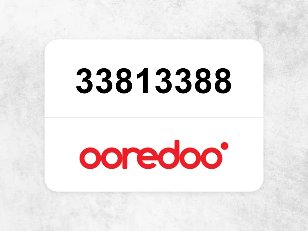 Ooredoo Mobile Phone  33813388