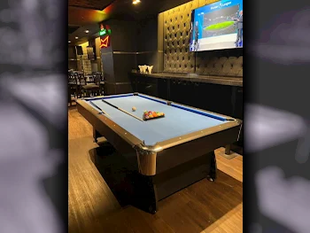 Black and Blue  Billiard Table