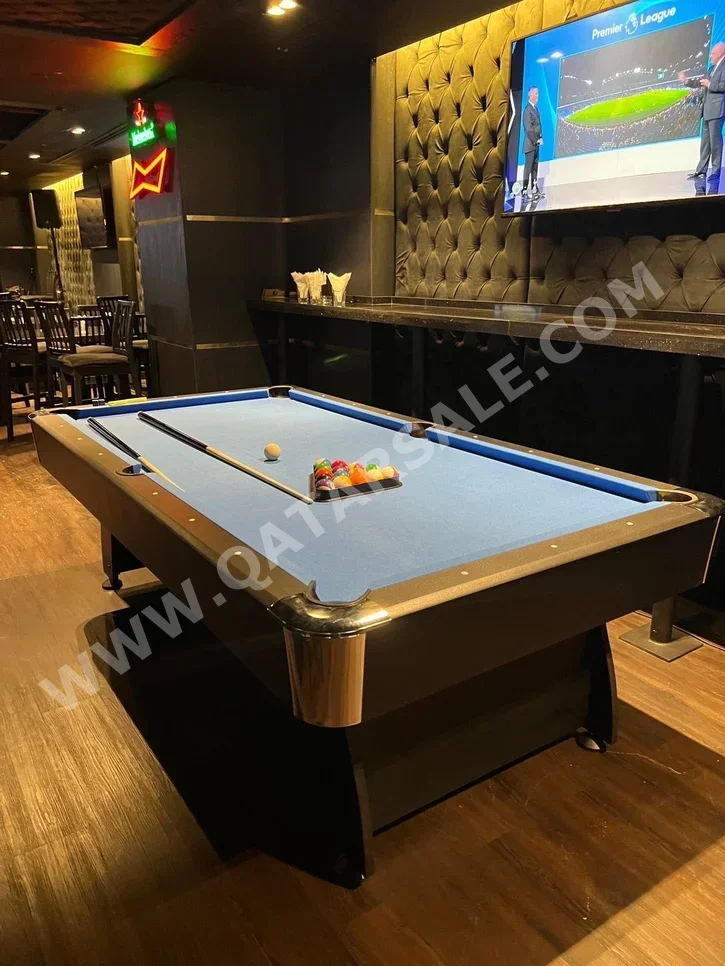 Black and Blue  Billiard Table