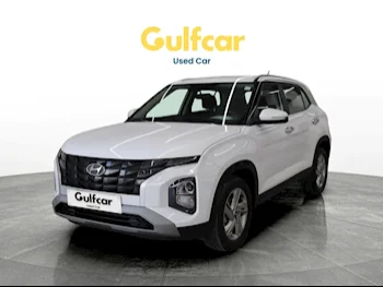 Hyundai  Creta  2024  Automatic  26,005 Km  4 Cylinder  Front Wheel Drive (FWD)  SUV  White  With Warranty