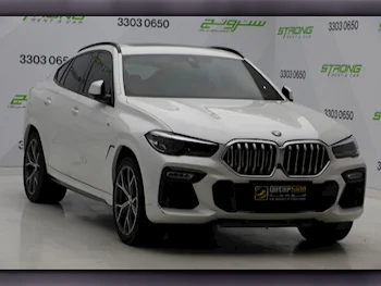 BMW  X-Series  X6 40i  2021  Automatic  37,000 Km  6 Cylinder  Four Wheel Drive (4WD)  SUV  White  With Warranty