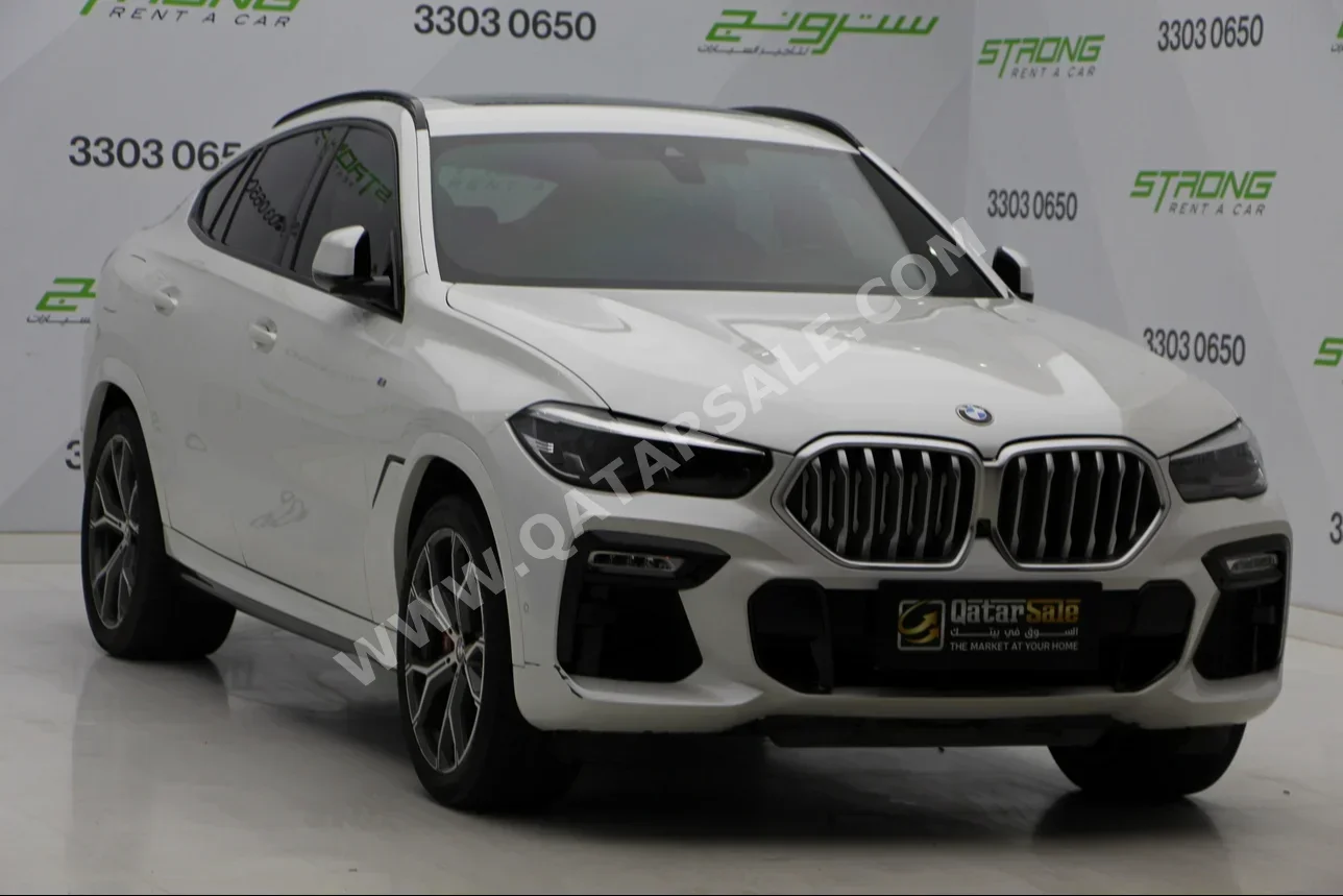 BMW  X-Series  X6 40i  2021  Automatic  37,000 Km  6 Cylinder  Four Wheel Drive (4WD)  SUV  White  With Warranty