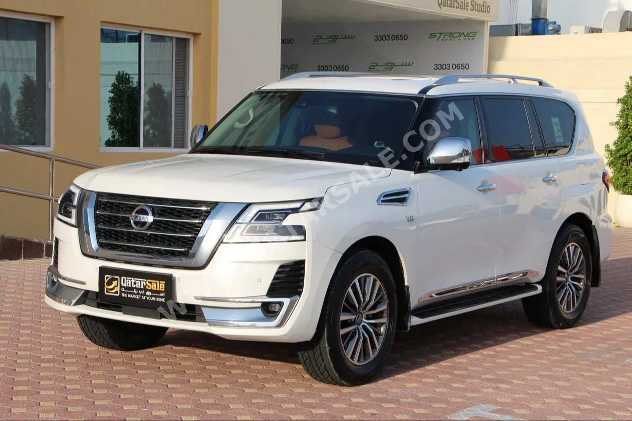 Nissan Patrol Platinum 2020 Automatic 128,000 Km 8 Cylinder Four Wheel Drive (4WD) SUV White