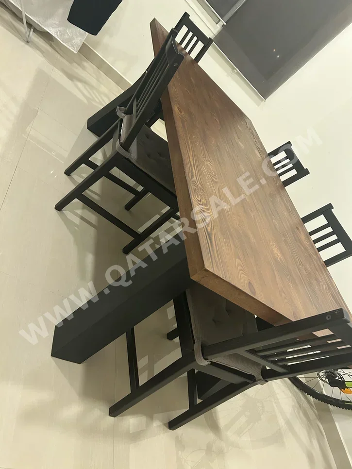 Dining Table with Chairs  - Pan Emirates  - Brown  - 6 Seats