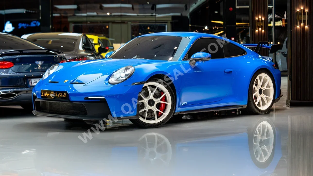 Porsche  911  GT3  2022  Automatic  24٬000 Km  6 Cylinder  Rear Wheel Drive (RWD)  Coupe / Sport  Blue  With Warranty