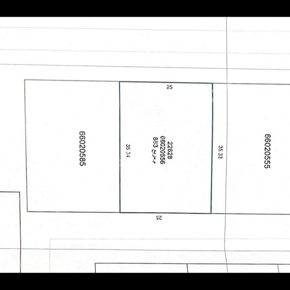 Lands For Sale in Doha  - Al Dafna  -Area Size 883 Square Meter