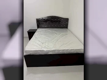 Beds - King  - Brown  - Mattress Included  - With Bedside Table