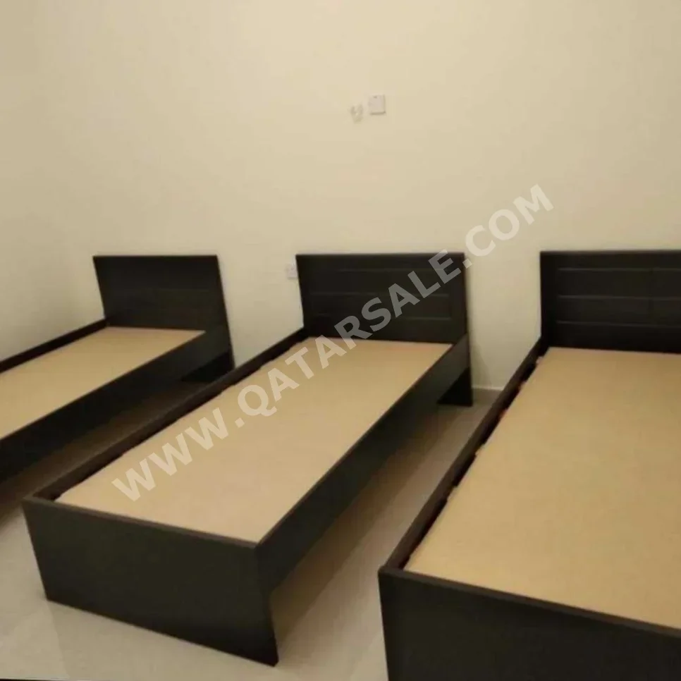 Beds - Single  - Brown  - Mattress Included