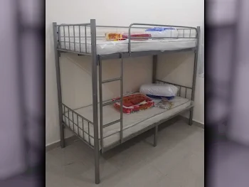 Beds - Double bunk  - Gray  - Mattress Included