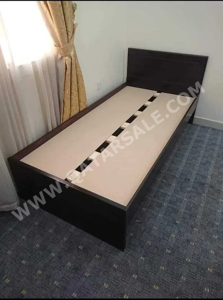 Beds - Single  - Brown  - Mattress Included