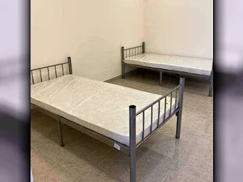 Beds - Single  - Gray  - Mattress Included