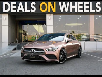 Mercedes-Benz  CLA  250  2021  Automatic  35,000 Km  4 Cylinder  All Wheel Drive (AWD)  Sedan  Gold