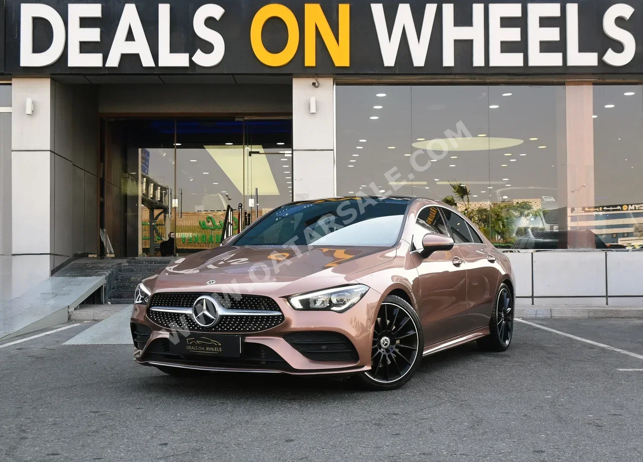 Mercedes-Benz  CLA  250  2021  Automatic  35,000 Km  4 Cylinder  All Wheel Drive (AWD)  Sedan  Gold