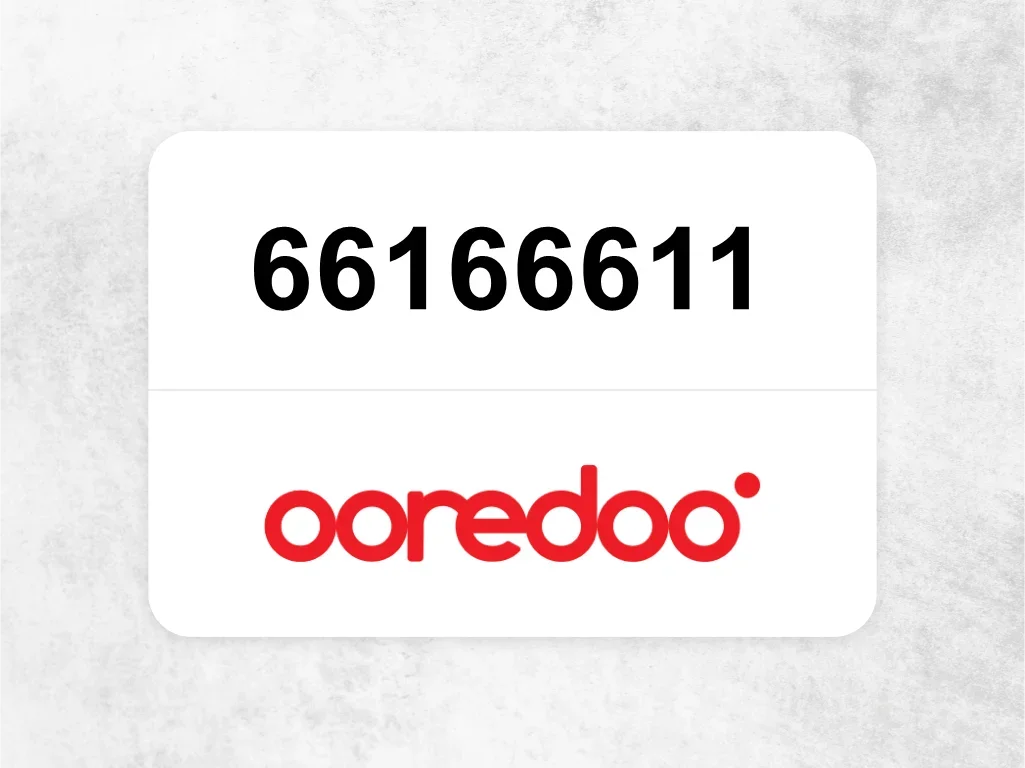 Ooredoo Mobile Phone  66166611