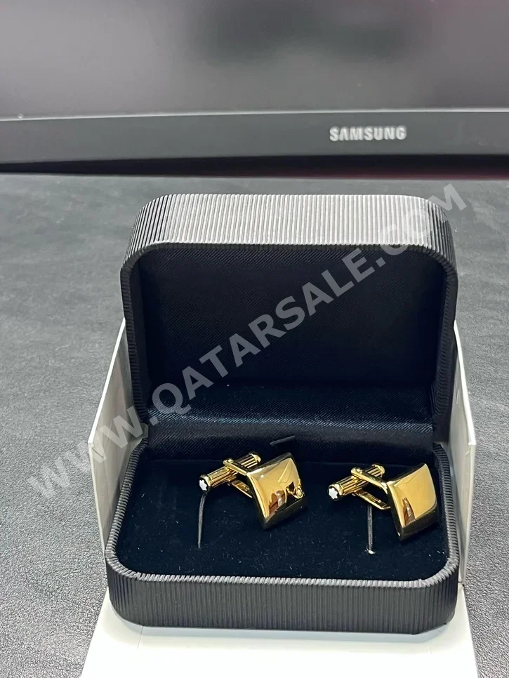 Cufflinks MONTBLANC  Yellow Matte