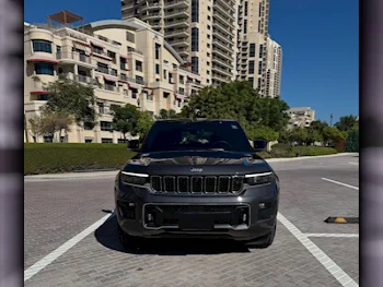 Jeep  Grand Cherokee  Overland  2024  Automatic  3,880 Km  6 Cylinder  Four Wheel Drive (4WD)  SUV  Gray and Black  With Warranty