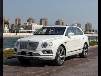 Bentley  Bentayga  2018  Automatic  78,000 Km  12 Cylinder  Four Wheel Drive (4WD)  SUV  White