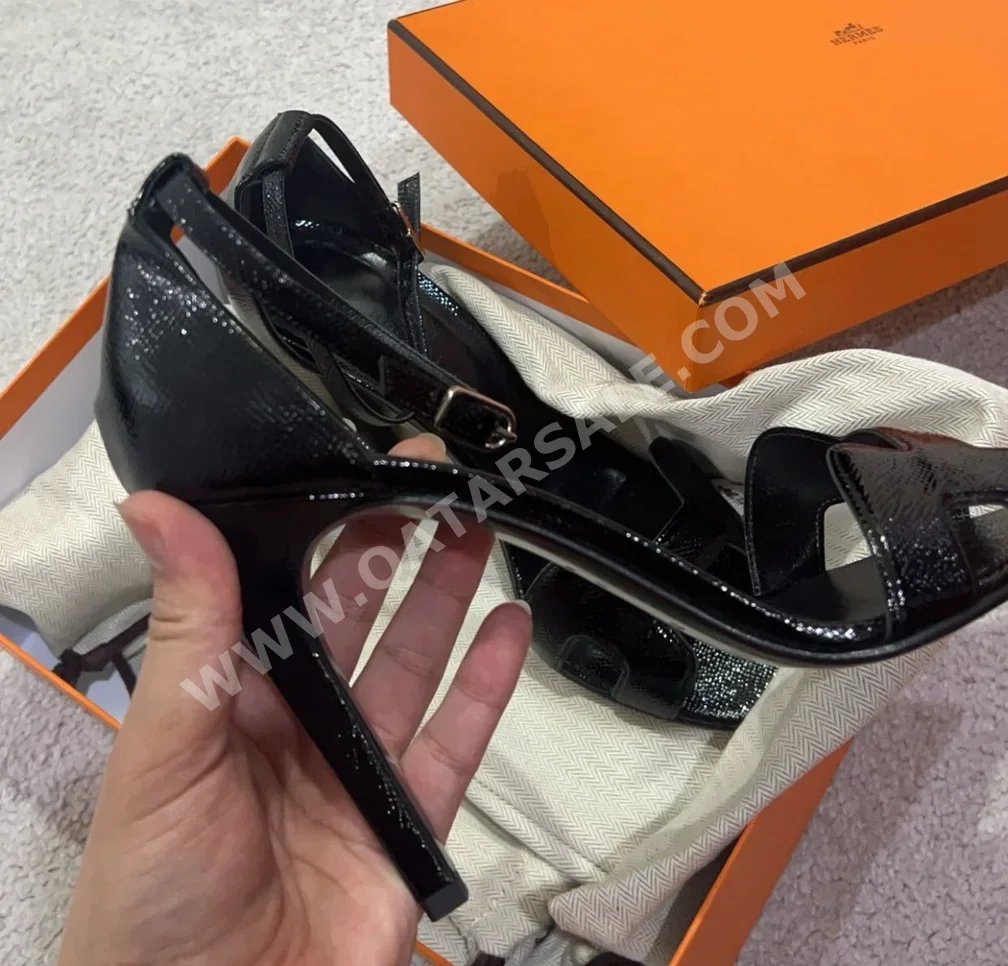 Shoes Hermès  Black Size 40  Women