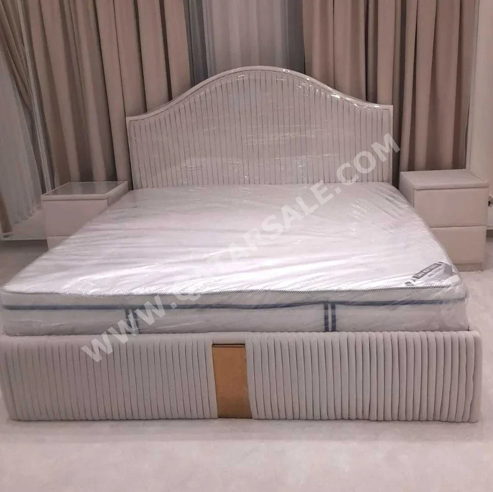 Beds - King  - Multicolor  - Mattress Included  - With Bedside Table