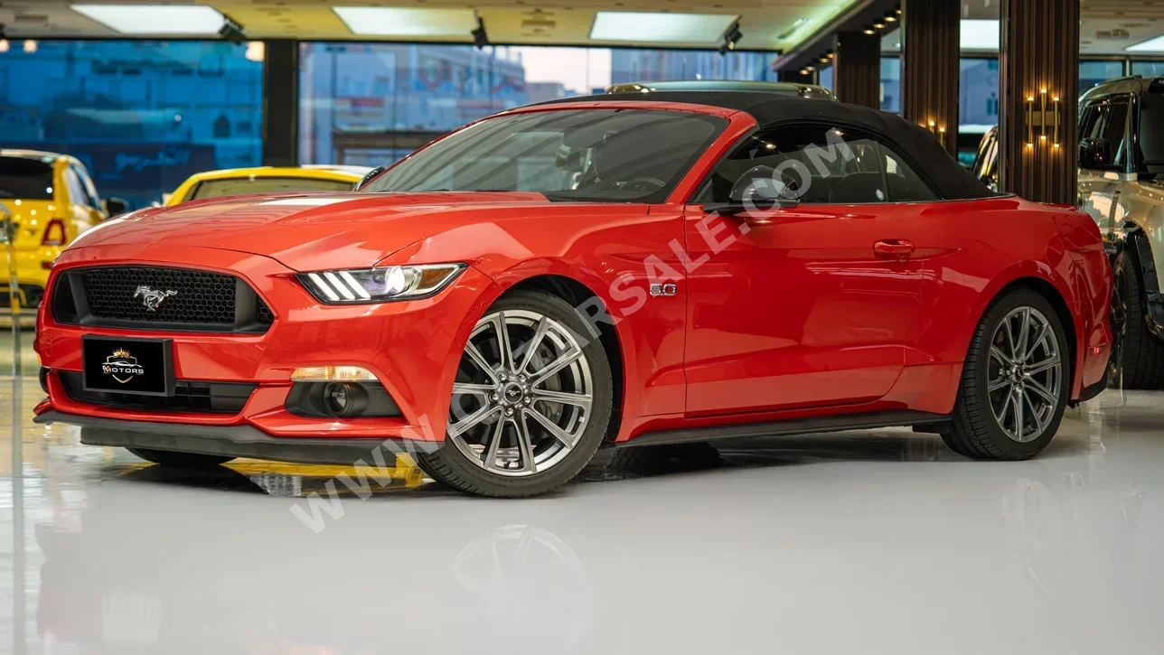 Ford  Mustang  GT  2016  Automatic  54٬000 Km  8 Cylinder  Rear Wheel Drive (RWD)  Coupe / Sport  Red