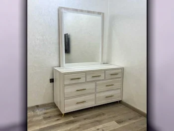 Wardrobes & Dressers - Doha Furniture  - Dressing Table, Mirror, Chair & 2 Shelving Units  - Multicolor