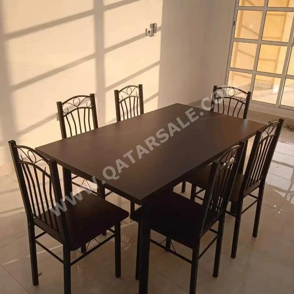 Dining Table with Chairs  - Brown