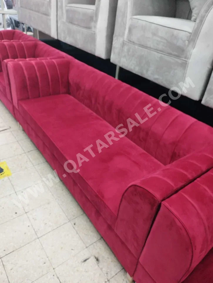 Sofas, Couches & Chairs Lifestyle  Sofa Set  - Fabric  - Red