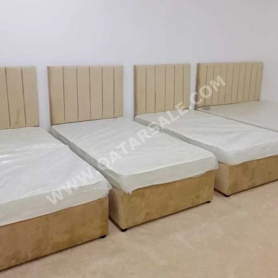 Beds - Single  - Yellow  - Mattress Included