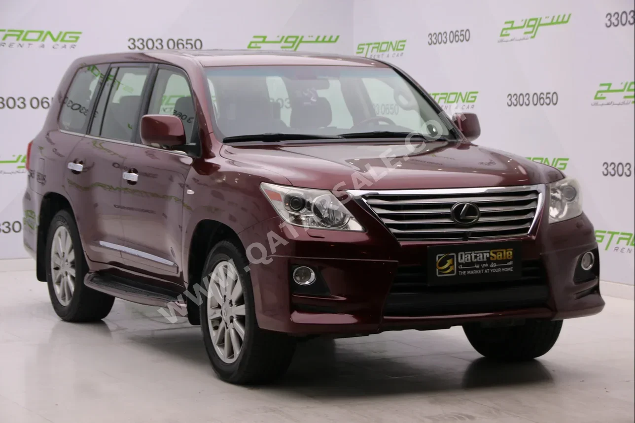 Lexus  LX  570  2011  Automatic  187,000 Km  8 Cylinder  Four Wheel Drive (4WD)  SUV  Maroon