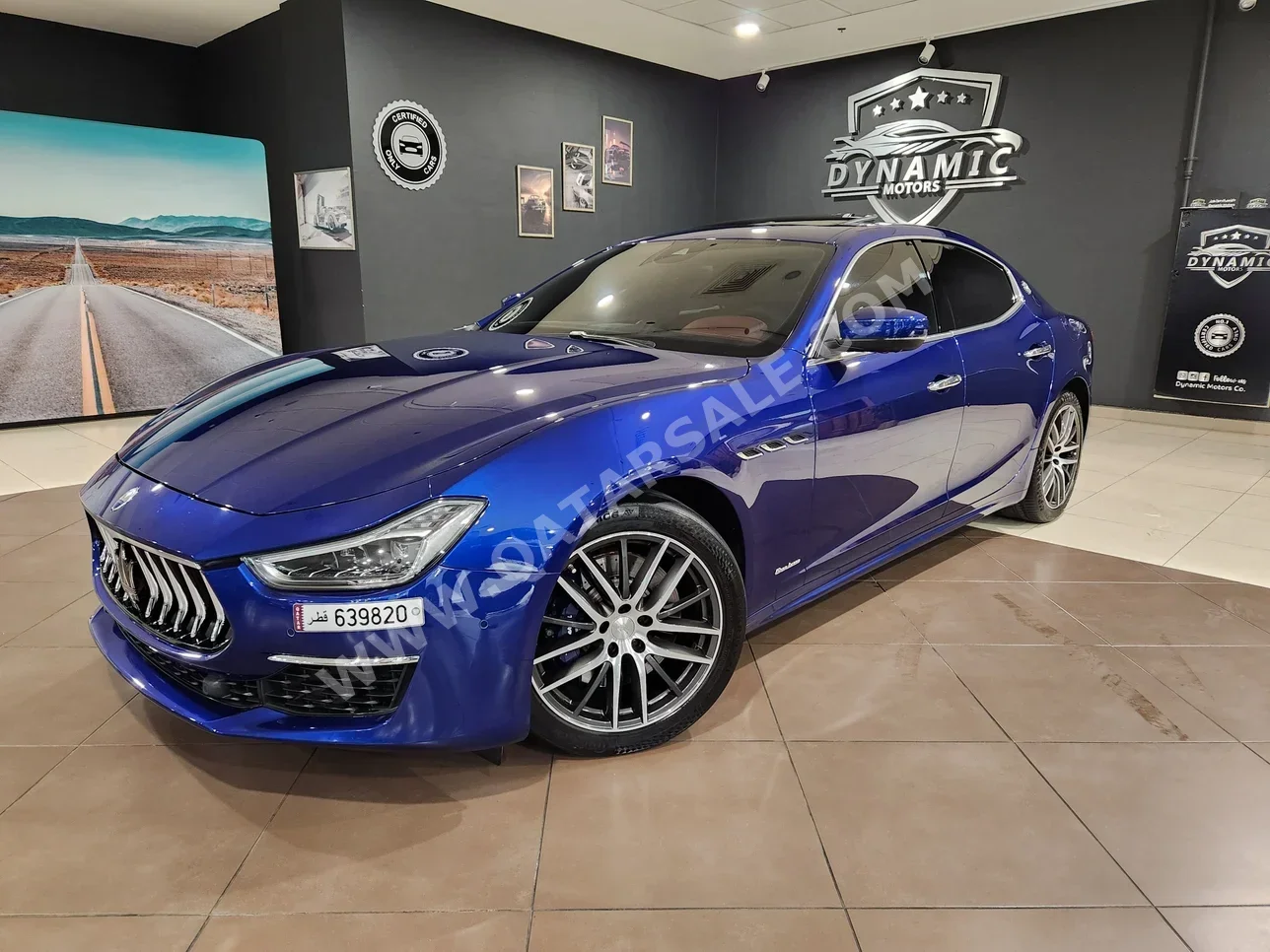 Maserati  Ghibli  SQ4  2019  Automatic  63,000 Km  6 Cylinder  All Wheel Drive (AWD)  Sedan  Blue