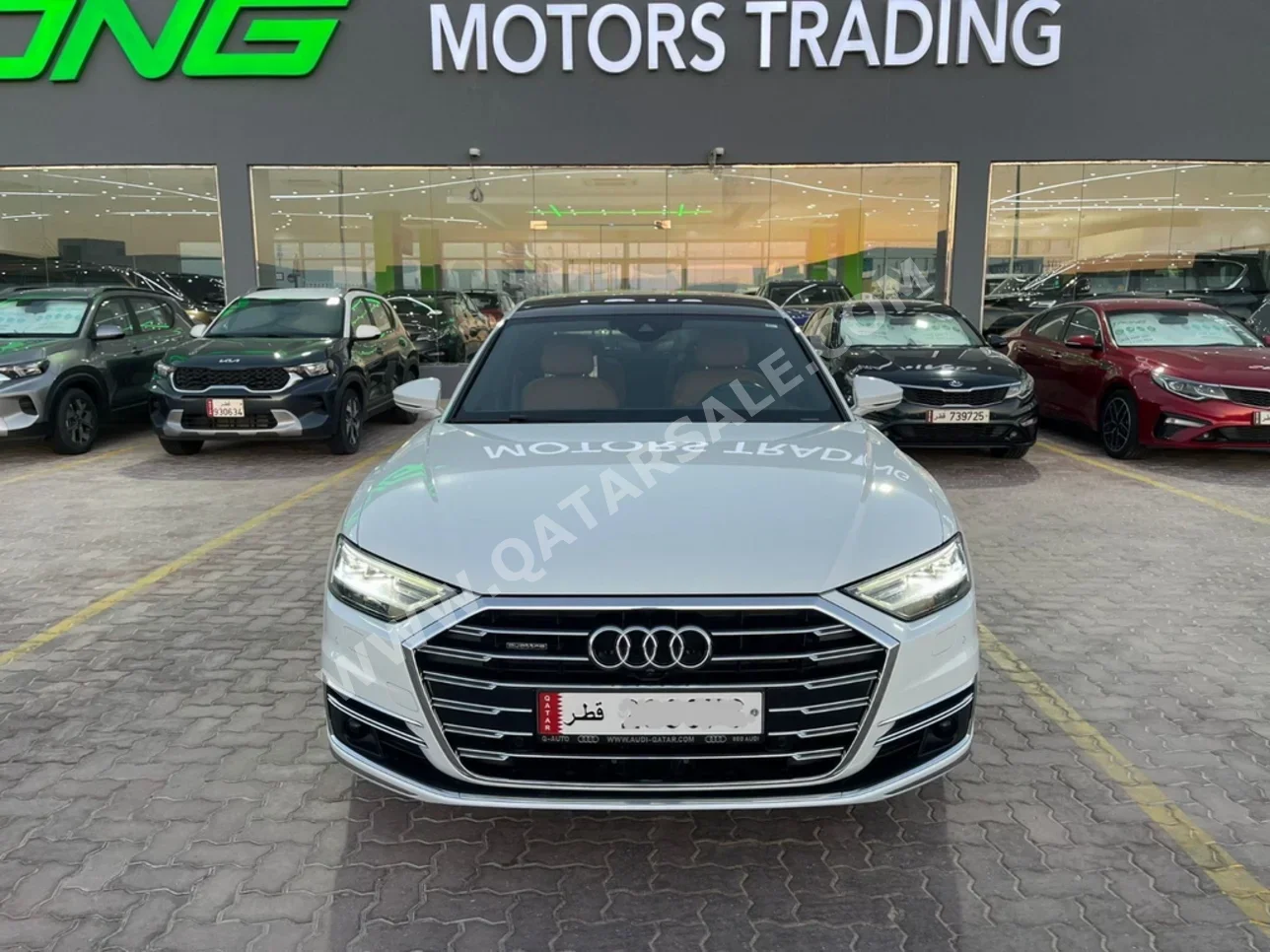 Audi  A8  TFSI Quattro  2021  Automatic  34,000 Km  6 Cylinder  All Wheel Drive (AWD)  Sedan  White