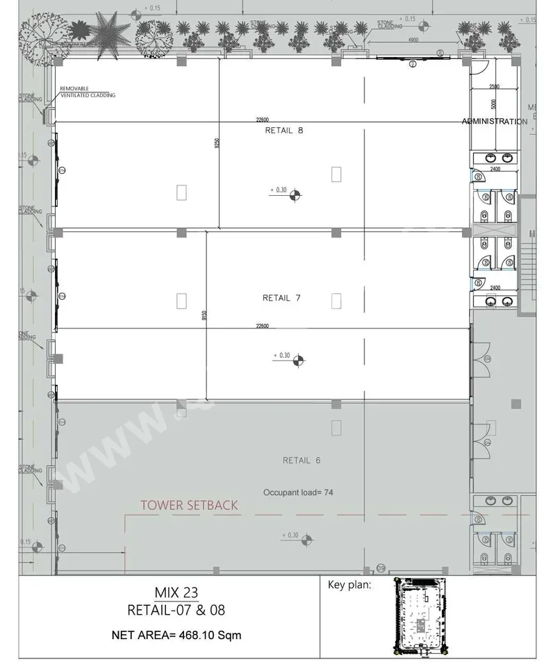 Commercial Shops - Not Furnished  - Lusail  For Rent