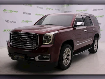 GMC  Yukon  SLE  2019  Automatic  195,000 Km  8 Cylinder  Rear Wheel Drive (RWD)  SUV  Maroon