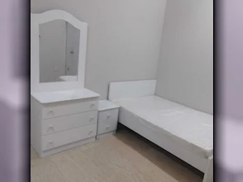 Beds - Single  - White  - Mattress Included  - With Bedside Table