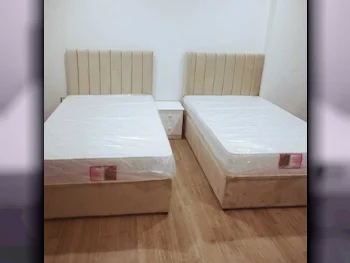 Beds - Single  - Yellow  - Mattress Included  - With Bedside Table