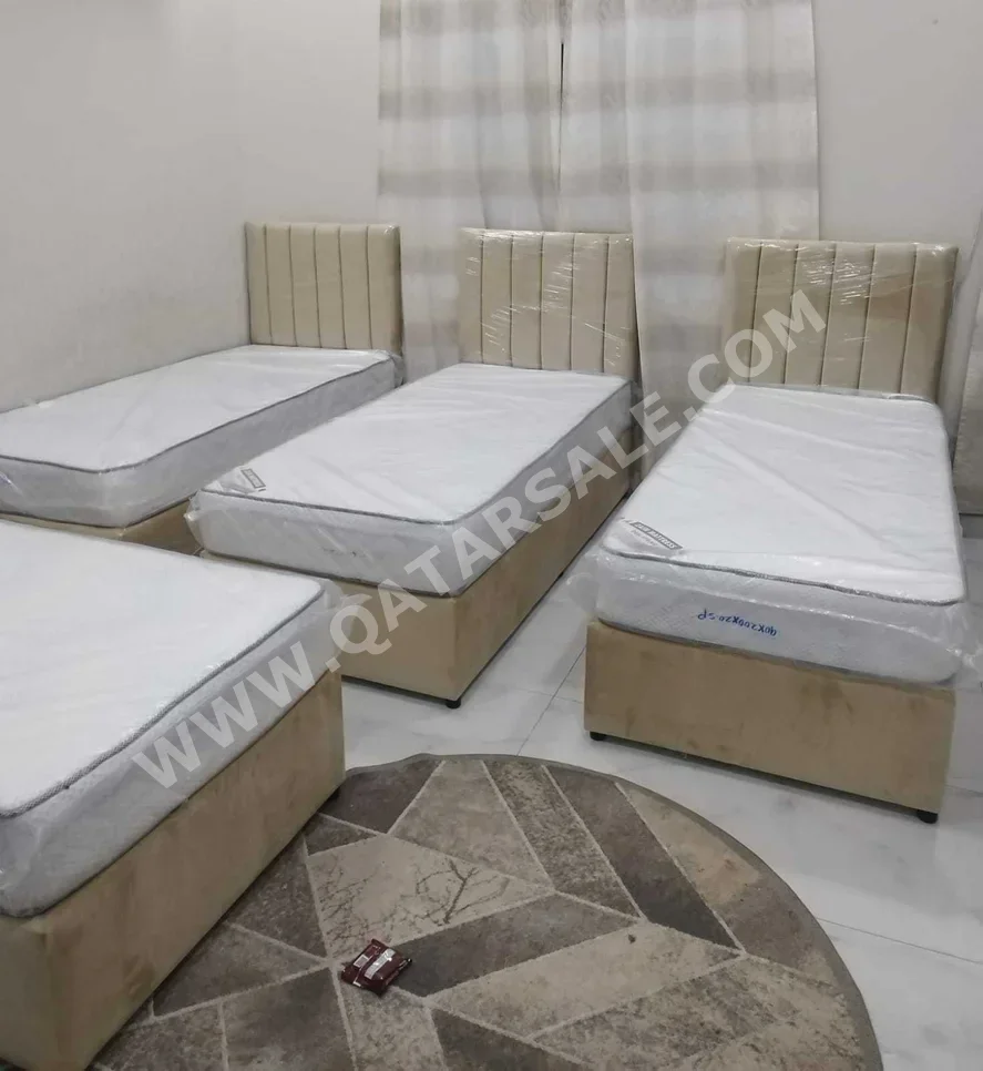 Beds - Single  - Yellow  - Mattress Included