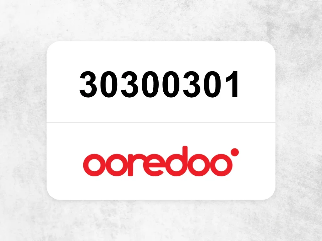 Ooredoo Mobile Phone  30300301